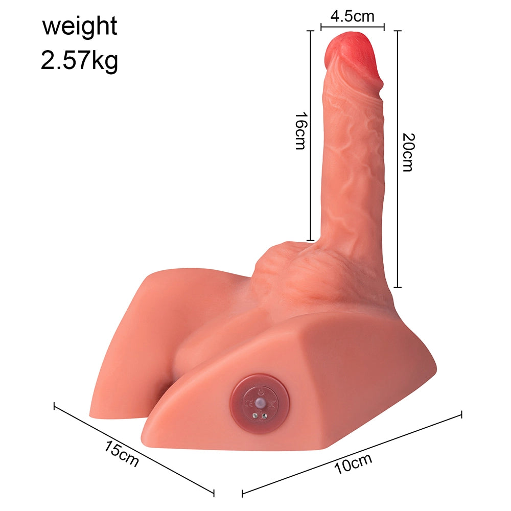 Tor: 5.66LB Realistic Torso Dildo with Thrusting & Vibration