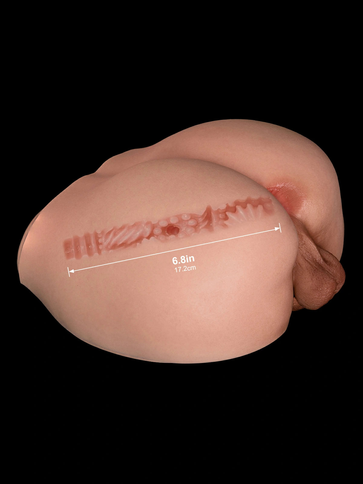 Oliver: 13.7LB Robust Gay Male Masturbator Torso with Flat Bottom Base