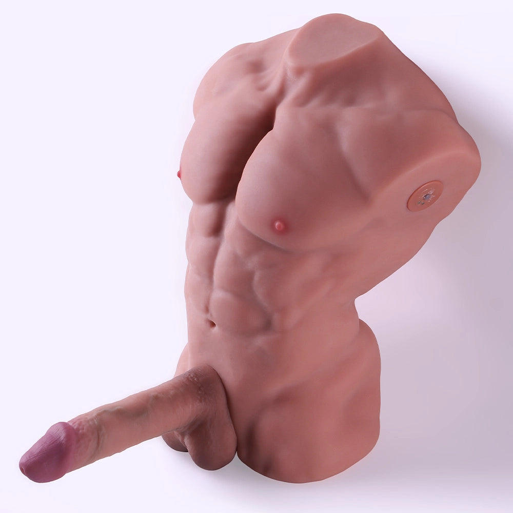 Allen: 26LB App-Control Male Sex Doll with Replaceable Vibrating & Thrusting Dildo