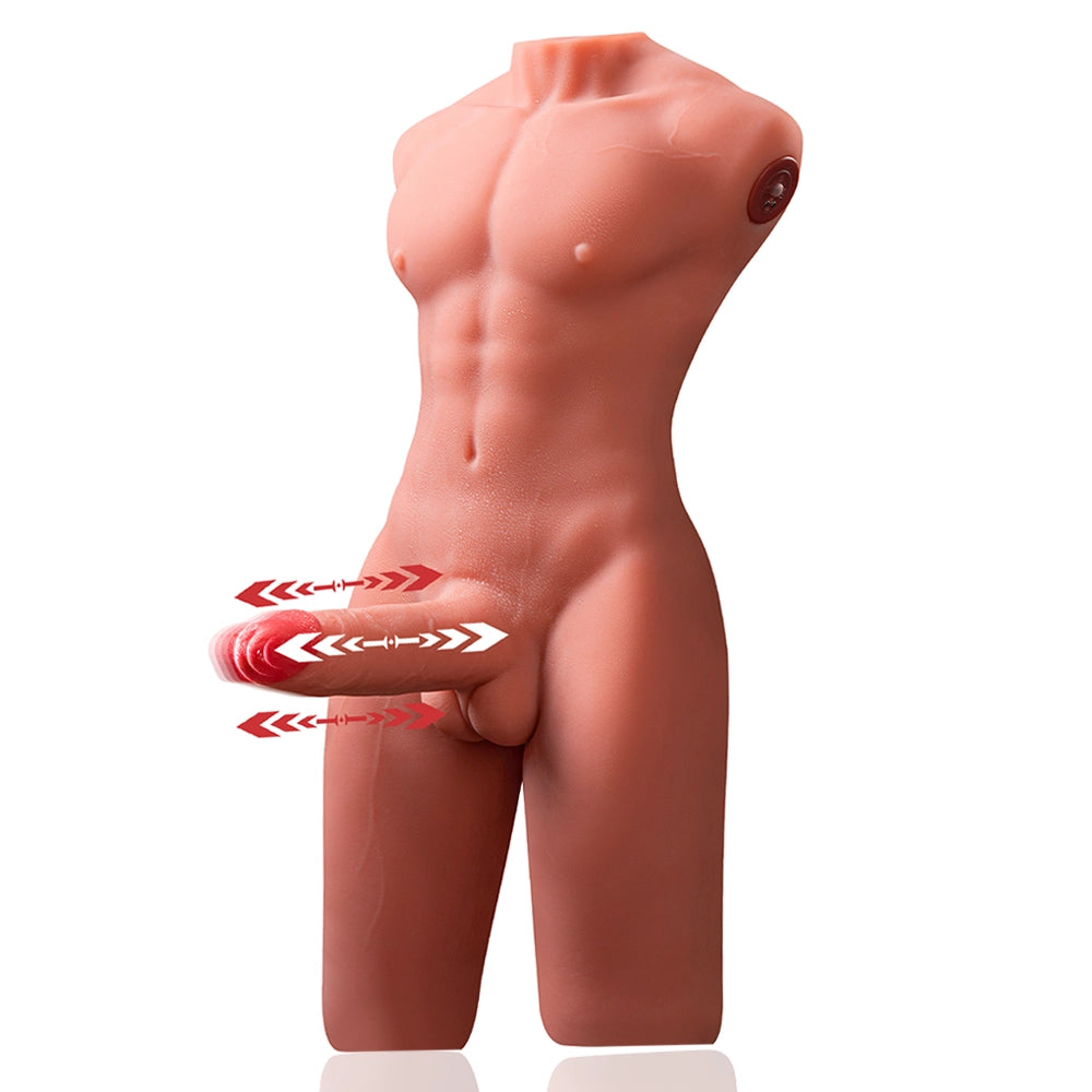 Chris: 21LB Male Sex Doll with Thrusting & Vibrating Dildo