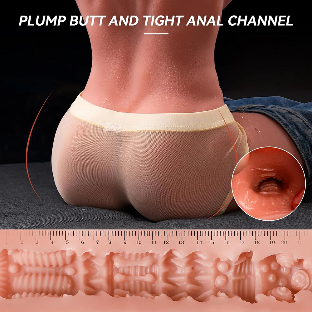 Chris: 21LB Male Sex Doll with Thrusting & Vibrating Dildo