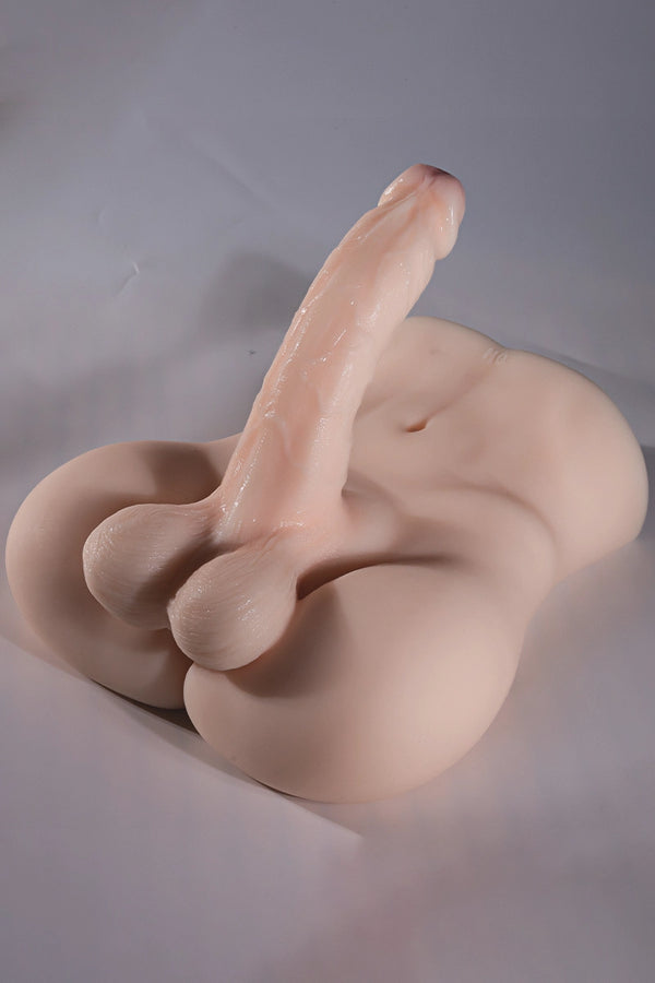 Jesse: 7.9LB Male Sex Torso with 7" Big Dildo