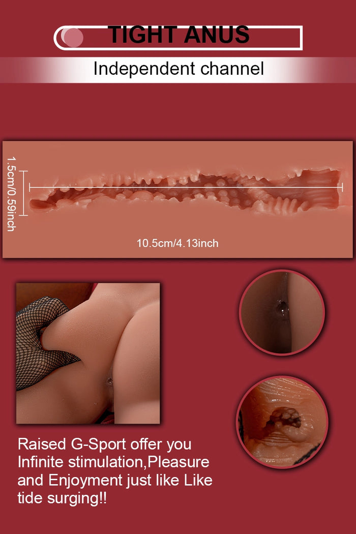 Kyle: 9.03LB Torso For Women With 6.69″ Auto-Telescoping Dildo