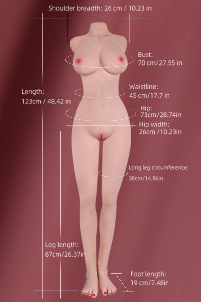 Maria: 46.29LB Life Size Female Sex Doll Torso