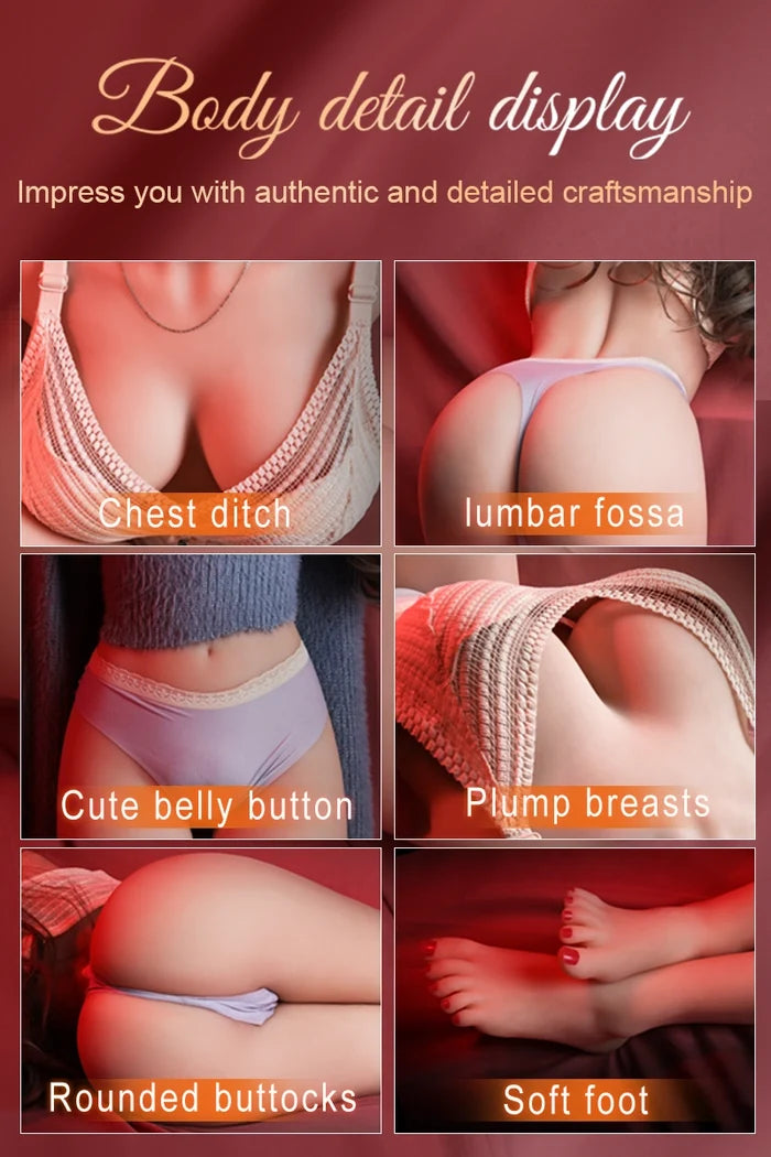 Maria: 46.29LB Life Size Female Sex Doll Torso