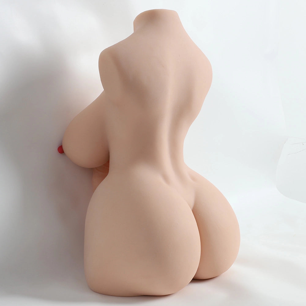 Narada: 25.35LB Shemale Sex Torso With Realistic 7.87″ Dildo & Vaginal
