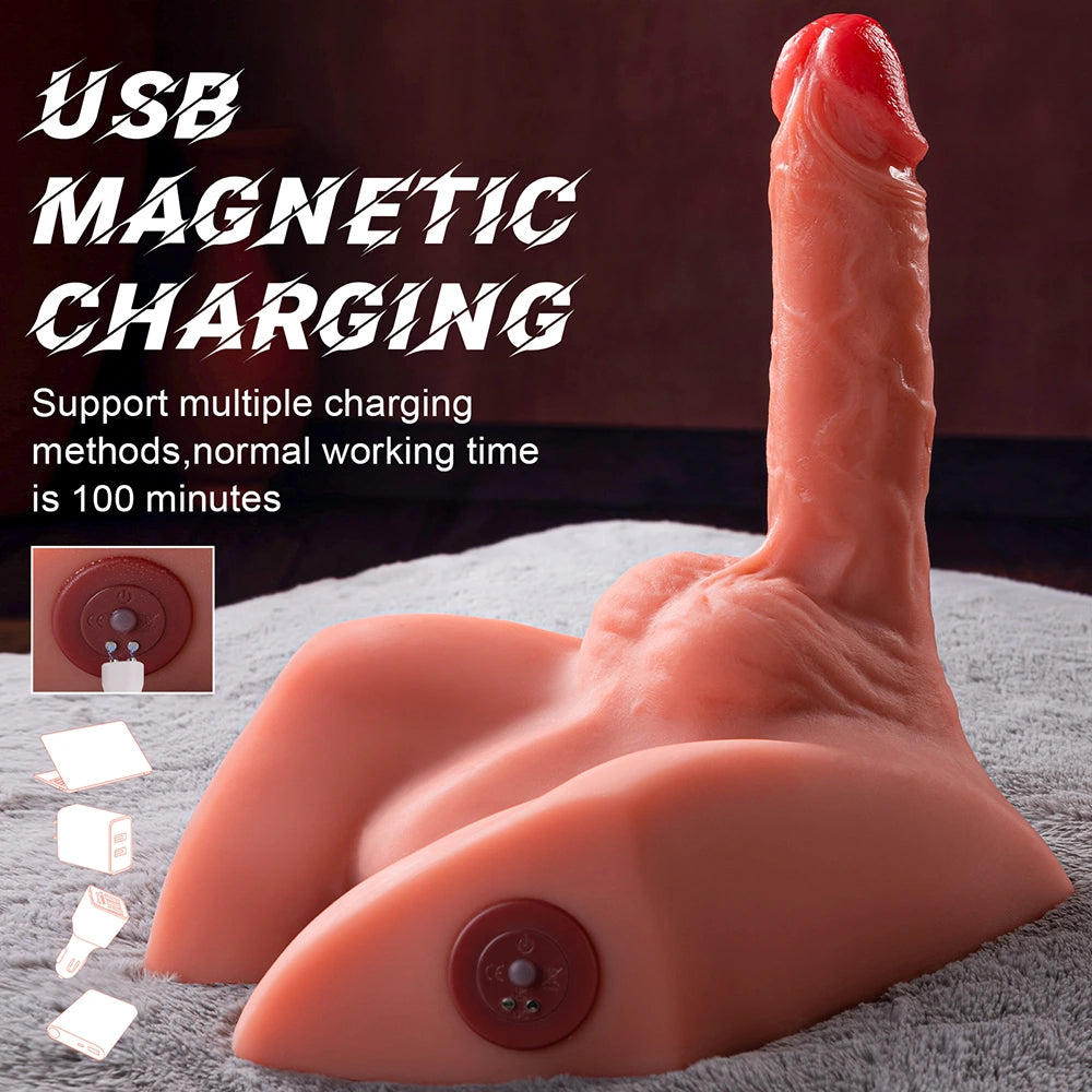 Tor: 5.66LB Realistic Torso Dildo with Thrusting & Vibration